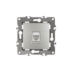 Розетка ЭРА Серия 12 12-3107-03 информационная RJ45 IP20 алюминий | Эра 12