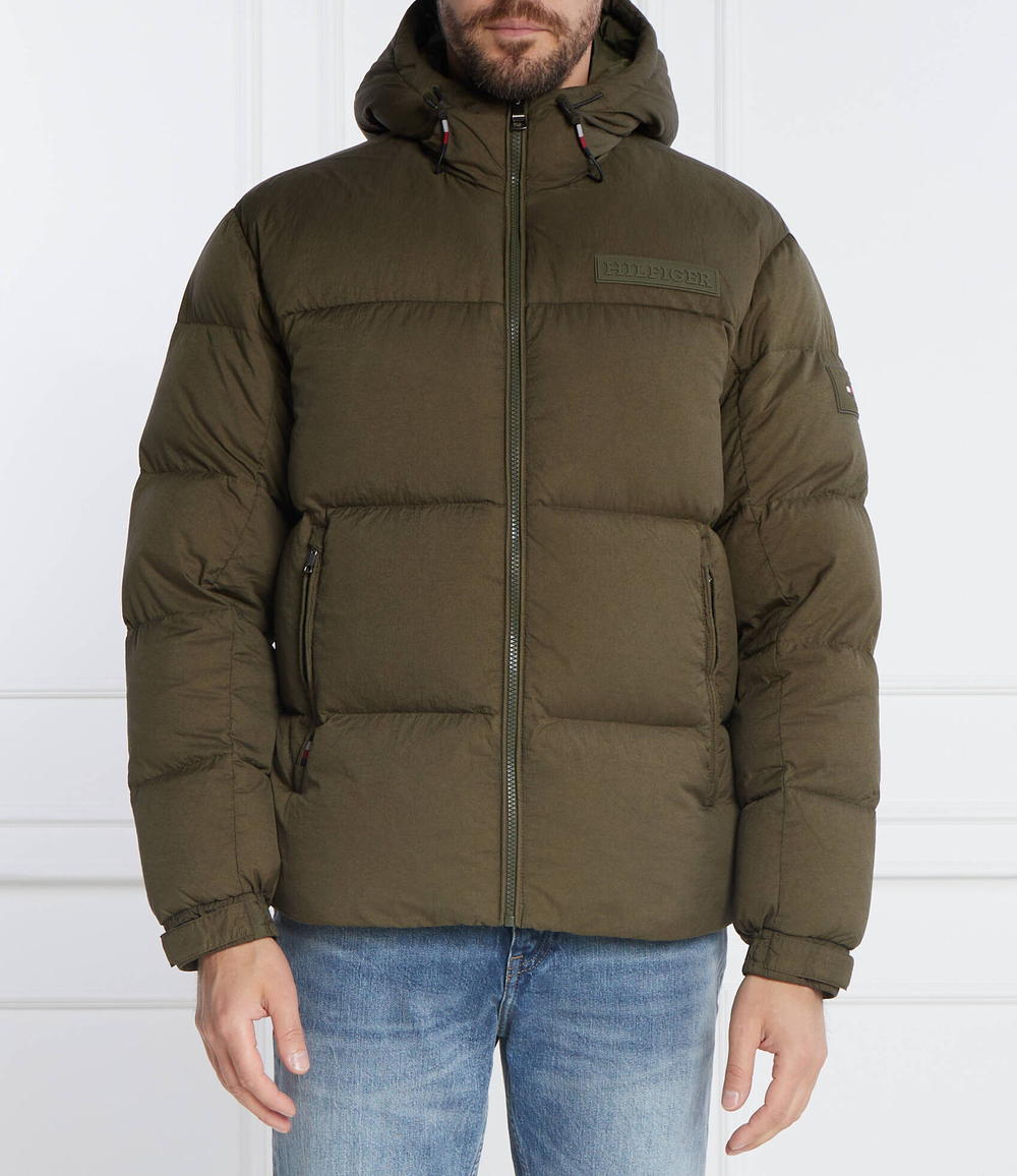 Пуховая куртка NEW YORK HOODED Tommy Hilfiger - хаки(MW0MW32786)