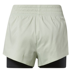 Женские Шорты теннисные Reebok Workout Ready Run 2 in 1 Short W - light sage
