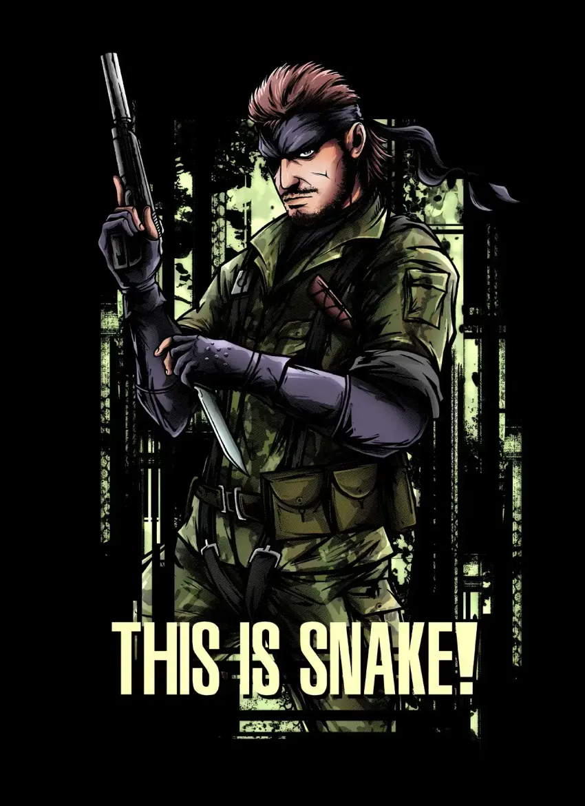 Постер "Metal Gear Solid. Naked Snake"