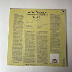 Винтажная виниловая пластинка LP Diabelli Trio, Wiener Serenade, Heitere Musik Der Wiener Klassik (Германия 1981)