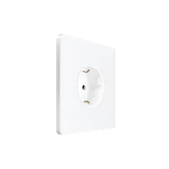 Розетка с заземлением и защитными шторками Systeme Electric Infinity Арктический лед FSE000145