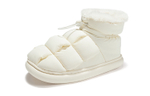 FEIYUE Tofu Insulated Shoes Waterproof Mid-top Casual Shoes Women"s Beige