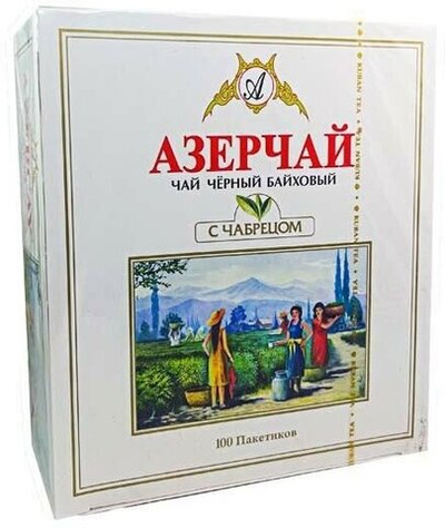 АЗЕРЧАЙ черн байх,с чабрецом 100пак/6