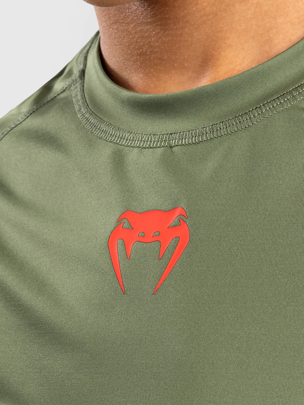 Рашгард детский Venum Contender Army Green/Orange L/S