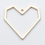 Подвеска Сердце, цвет золото, размер 22*22 мм, цена за 1 шт