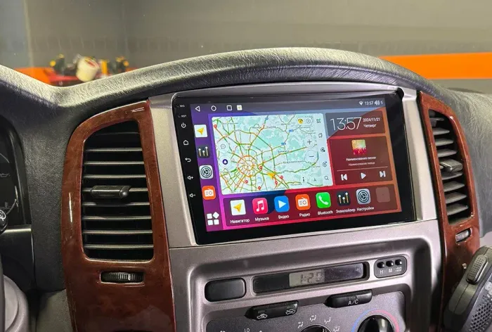Магнитола для Toyota Land Cruiser 105 1998-2007 - Kuberg QLed, Android 13, Быстрейшая, CarPlay, SIM-слот