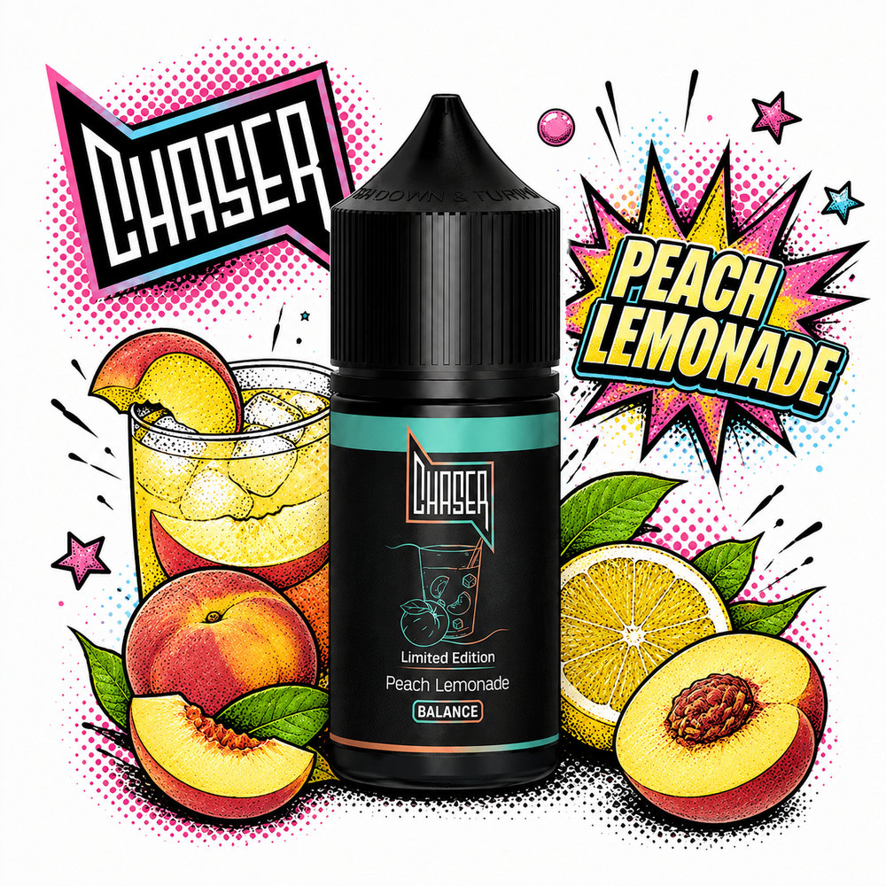 Chaser BLACK - PEACH LEMONADE (30ml, 5% nic)