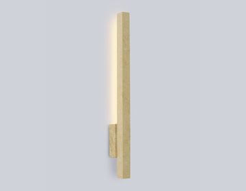 Настенный светодиодный светильник с травертином 8W 3000K LH53625 бежевый High Light Ceramo Modern Ambrella