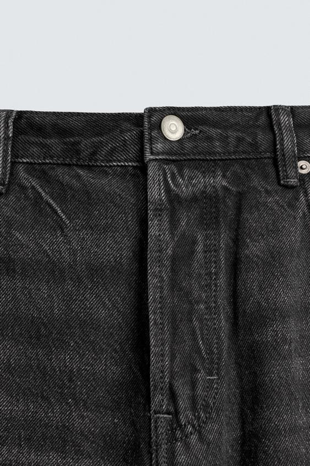 ZARA ДЖИНСЫ STRAIGHT FIT, УГОЛЬНЫЙ