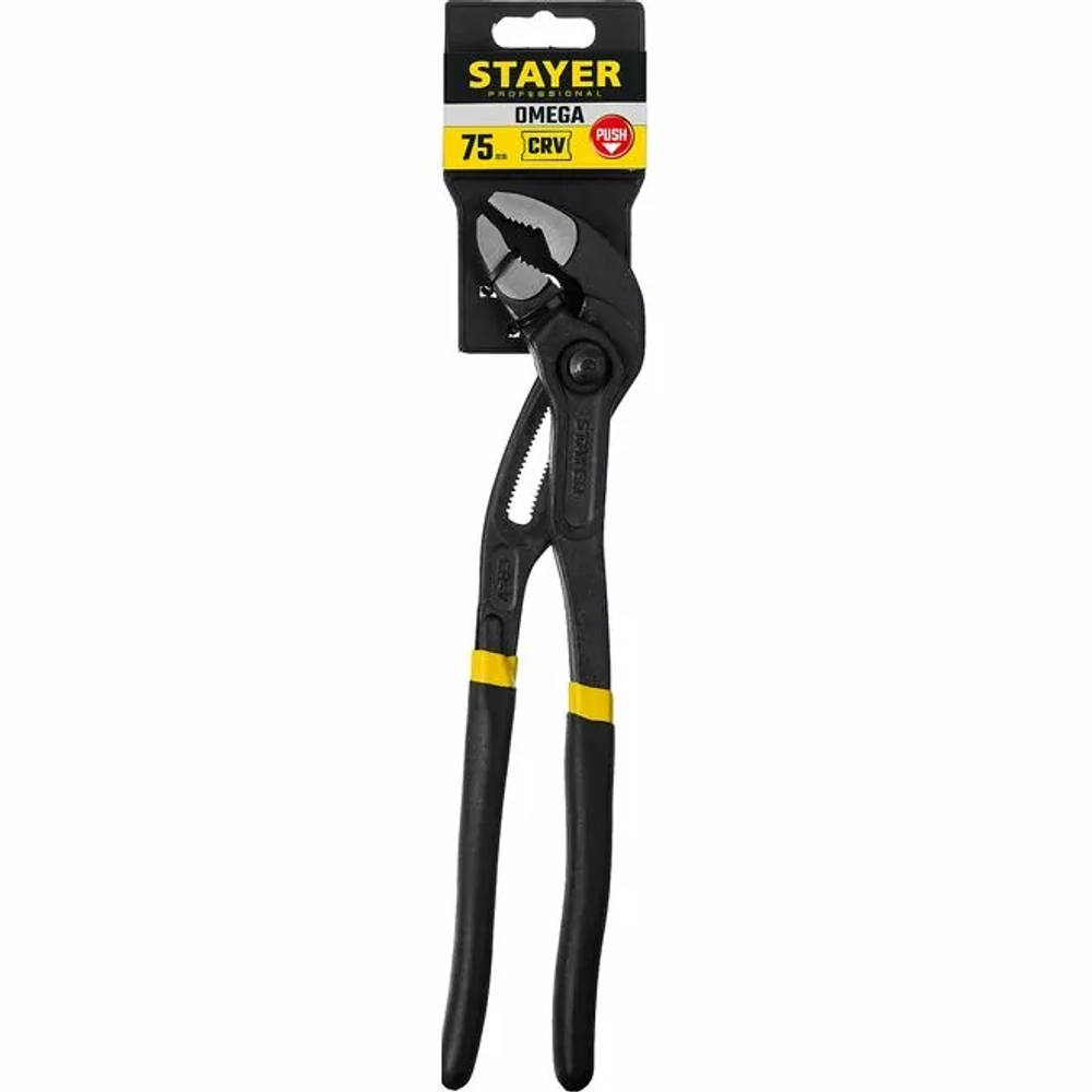 Клещи переставные с быстрой фиксацией STAYER 300 мм, OMEGA Professional