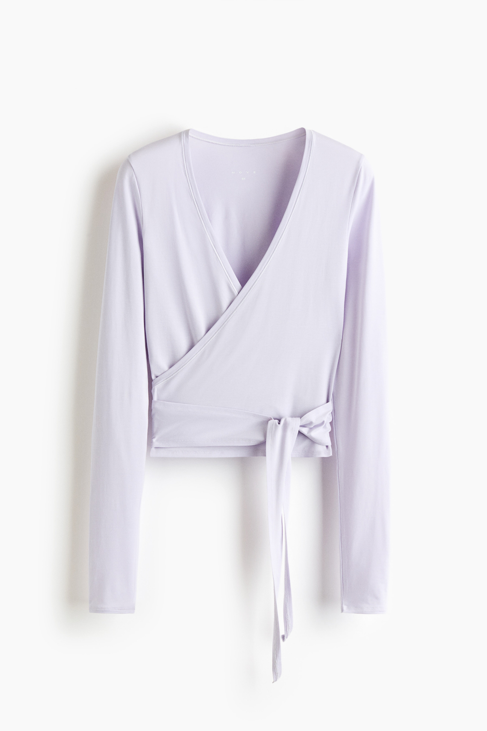 Спортивный топ из модала с запахом — длинные рукава - H&M
