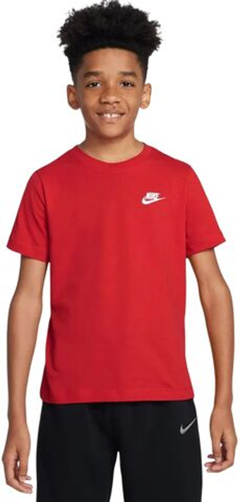 Футболка для мальчика теннисная Nike Boys Sportswear T-Shirt - red/white