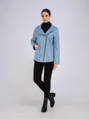 Кожаная куртка демисезонная косуха