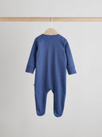 Комбинезон / Cлип для малышей Next AW2-293, 3 шт., Темно-синий, Молочный