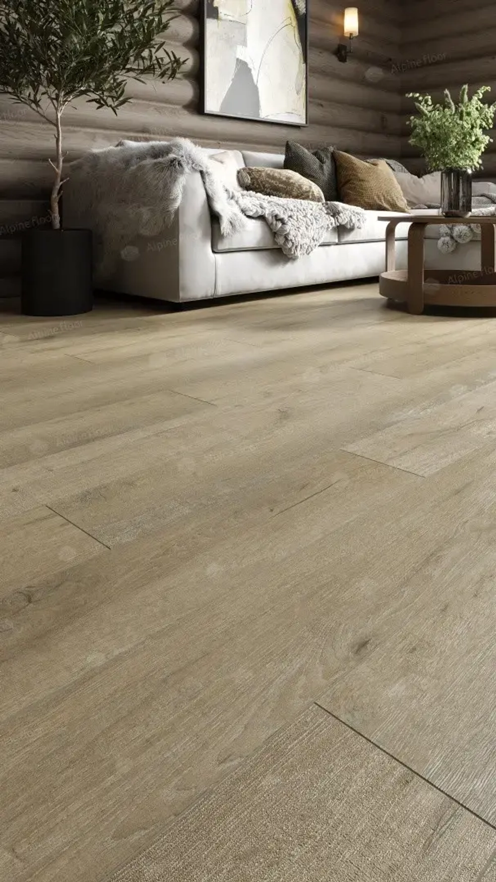 SPC ламинат Alpine Floor Дуб сливочный ABA