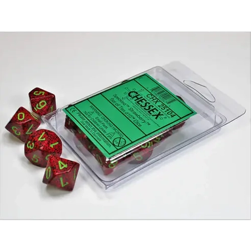 Chessex 10-D10 set Speckled Strawberry