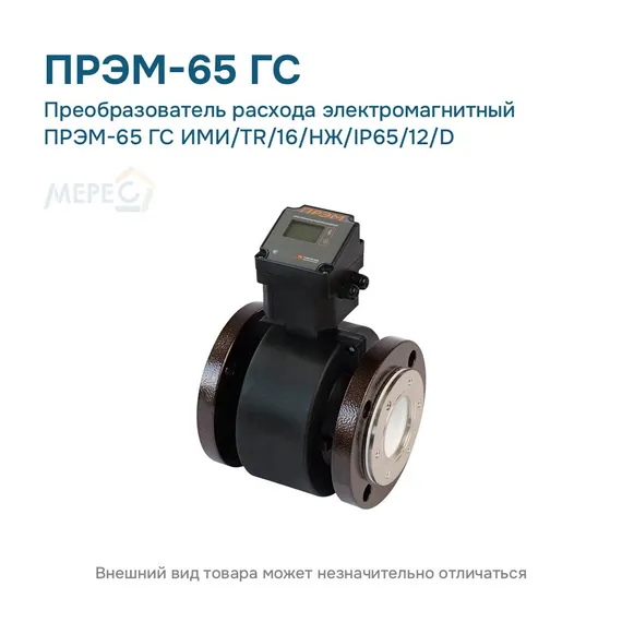 Преобразователь расхода электромагнитный ПРЭМ-65 ГС ИМИ/TR/16/НЖ/IP65/12/D