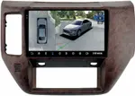 Магнитола для Nissan Patrol Y61 2004-2010 (рамка дерево) - Teyes CC3-2K-360 монитор 9.5" 2K QLED на Android 10, Быстрая, CarPlay, 4G SIM-слот, 4 камеры в комплекте