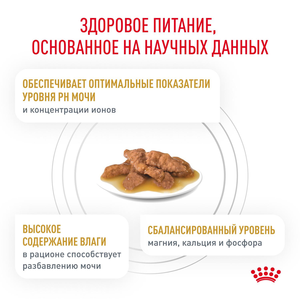 Royal Canin Urinary S/O Уринари С/О Корм влажный диета для взрослых кошек при МКБ и цистите соус  85г