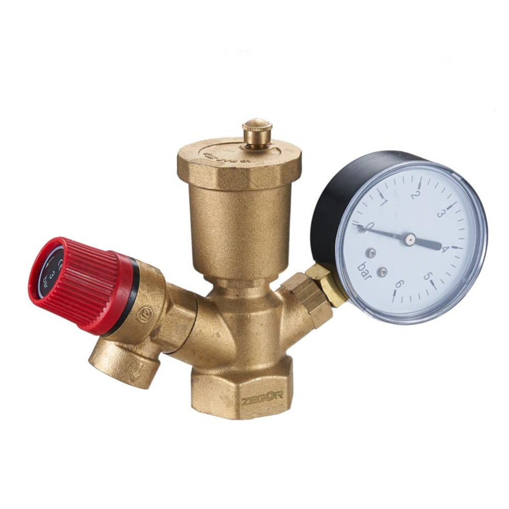 Группа безопасности для котла, подкл. 1" , 3 бар QS-5802E Zegor