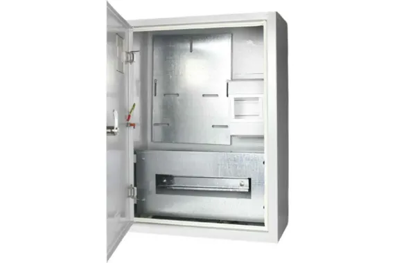 Щит учетно-распределительный KRZMI ЩУ-3Н-12 480*350*160 IP54 с замком + окно металлический 11695