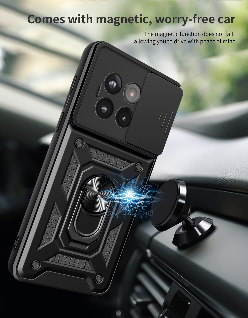 Чехол с кольцом Bumper Case для OnePlus 13R