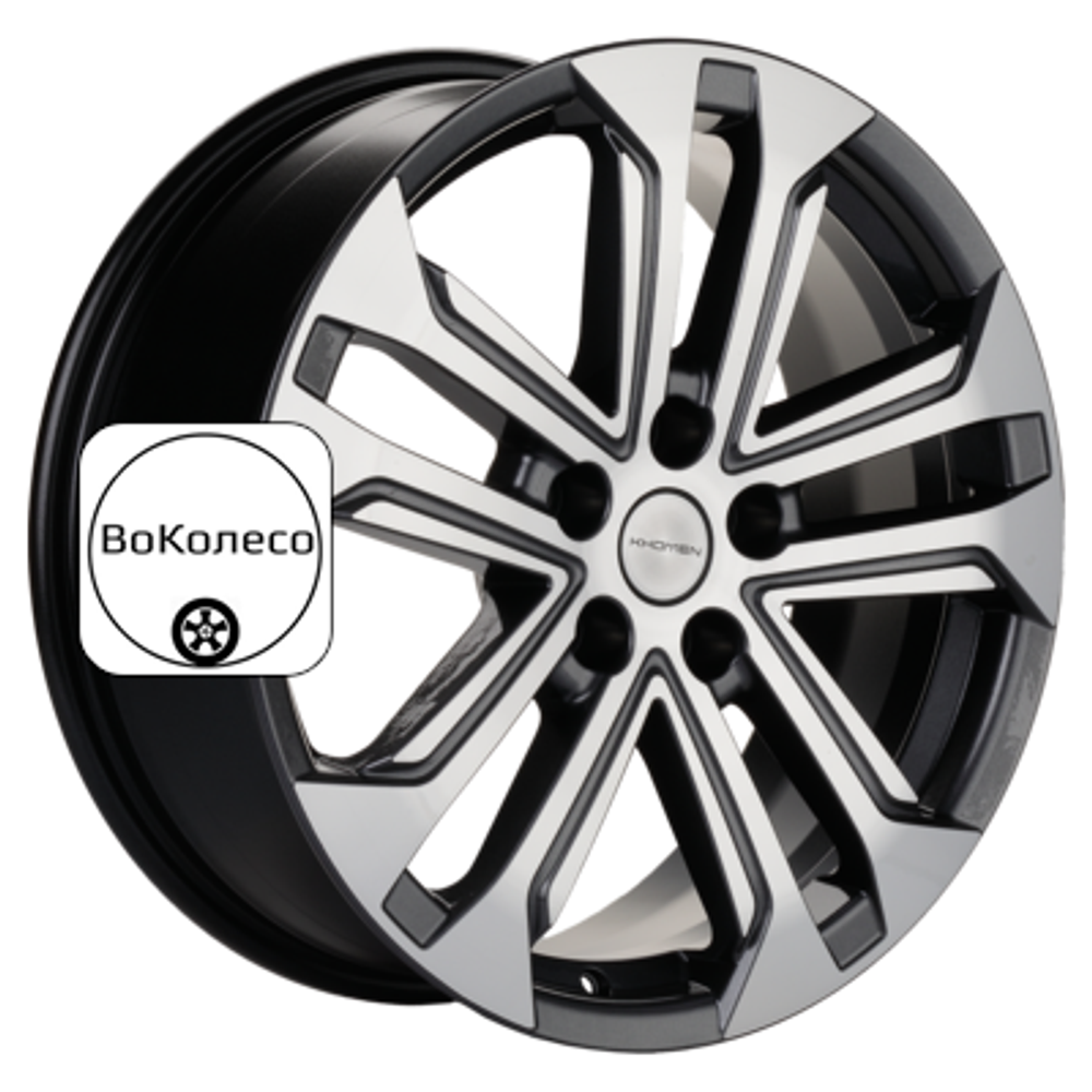 7x18/5x114,3 ET48,5 D67,1 KHW1803 (Sportage) Gray-FP Khomen Wheels