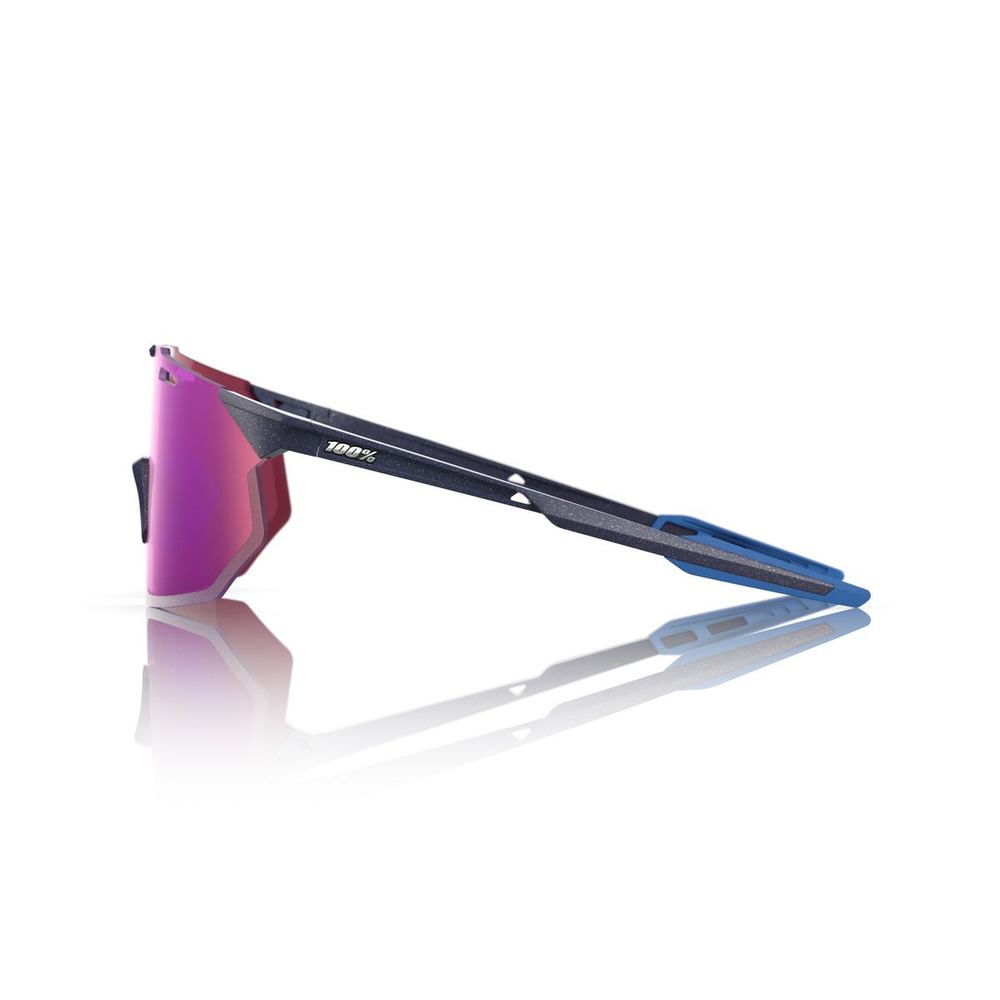 Спортивные очки 100% HYPERCRAFT SQ Satin Storm Metallic - Purple Mirror Lens