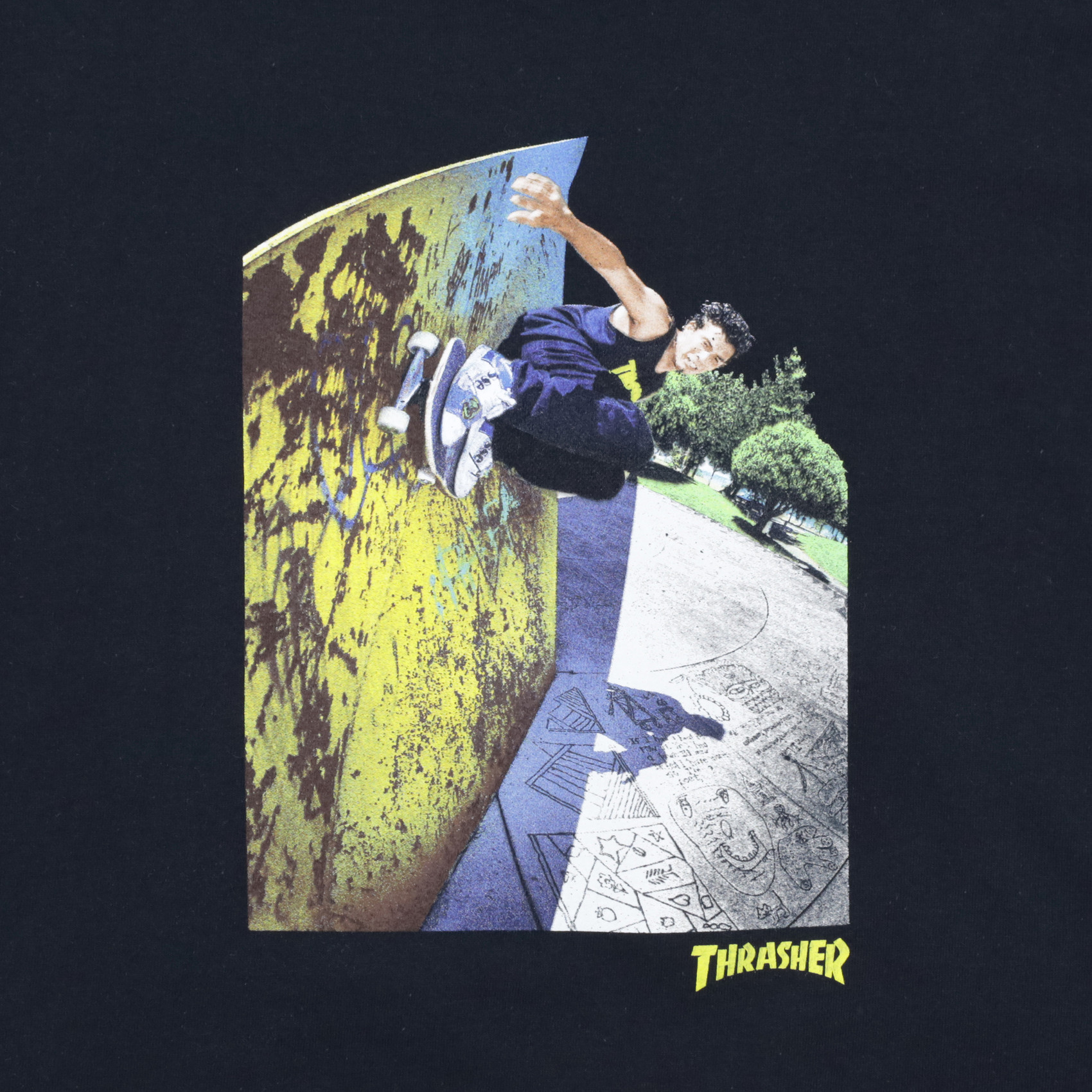 Футболка Thrasher Mic-E Wallride T-Shirt (black) артикул: - купить в магазине Дайс