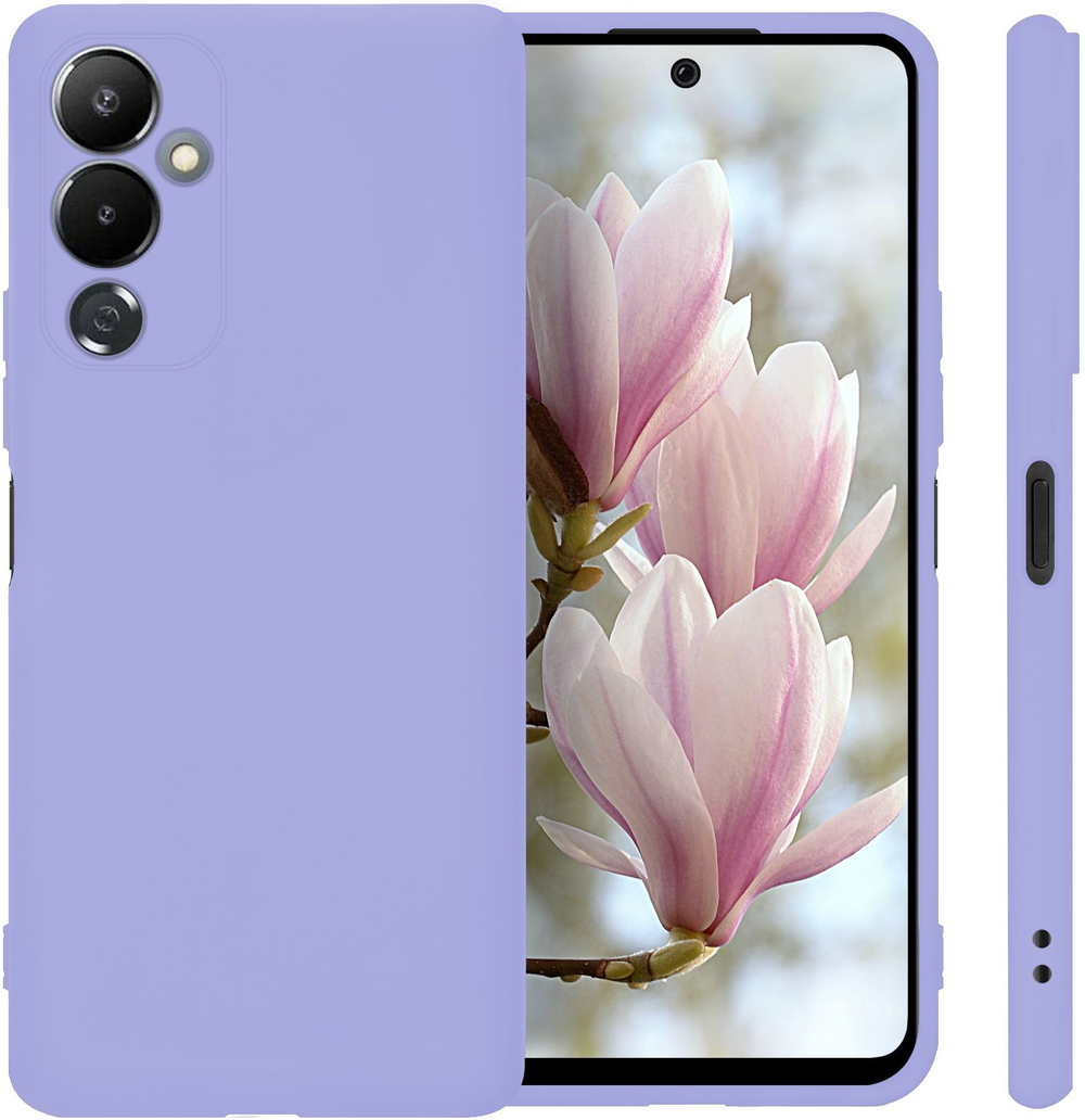 Мягкий Soft Touch чехол из силикона для TECNO POVA 4 (не PRO / NEO!) с бархатной подкладкой