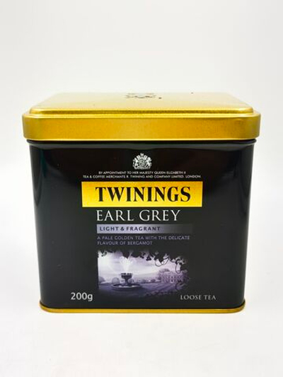 Чай черный Twinings "Earl Grey" листовой в жестяной банке, 200 г (Польша)