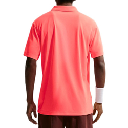 Мужское теннисное поло Nike Court Dri-Fit Solid — hot lava/black