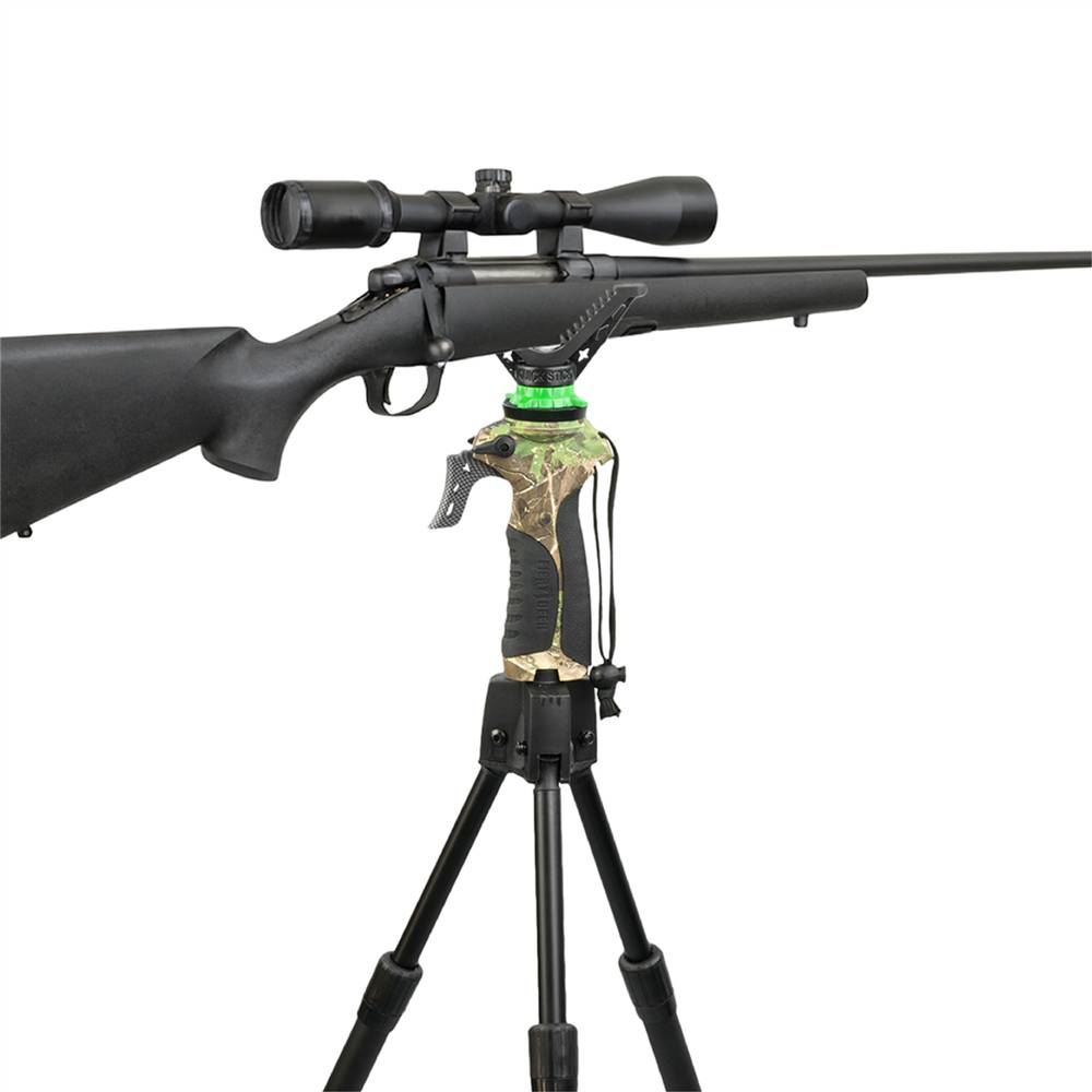 Опора FieryDeer Gen3, монопод, 1.8м, рычаг изменения высоты, б/с V-образный упор 360°, камуфляж