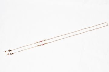 Цепочка золотистая с инкрустацией 3 WH003, 75 см