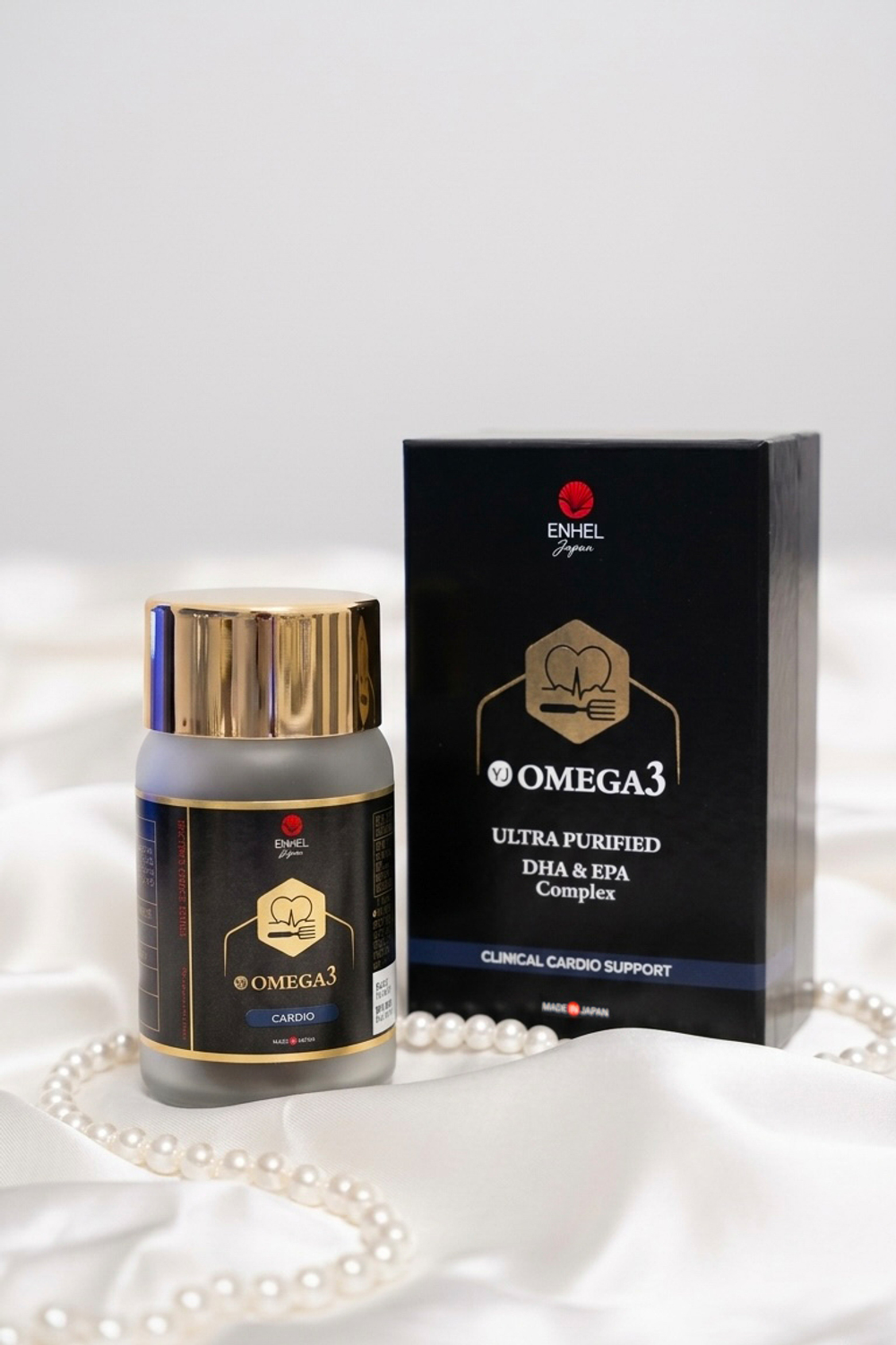 Витаминный комплекс для сердца и сосудов: Oмега-3 Enhel Japan/Yotsuba (OMEGA-3 CARDIO)