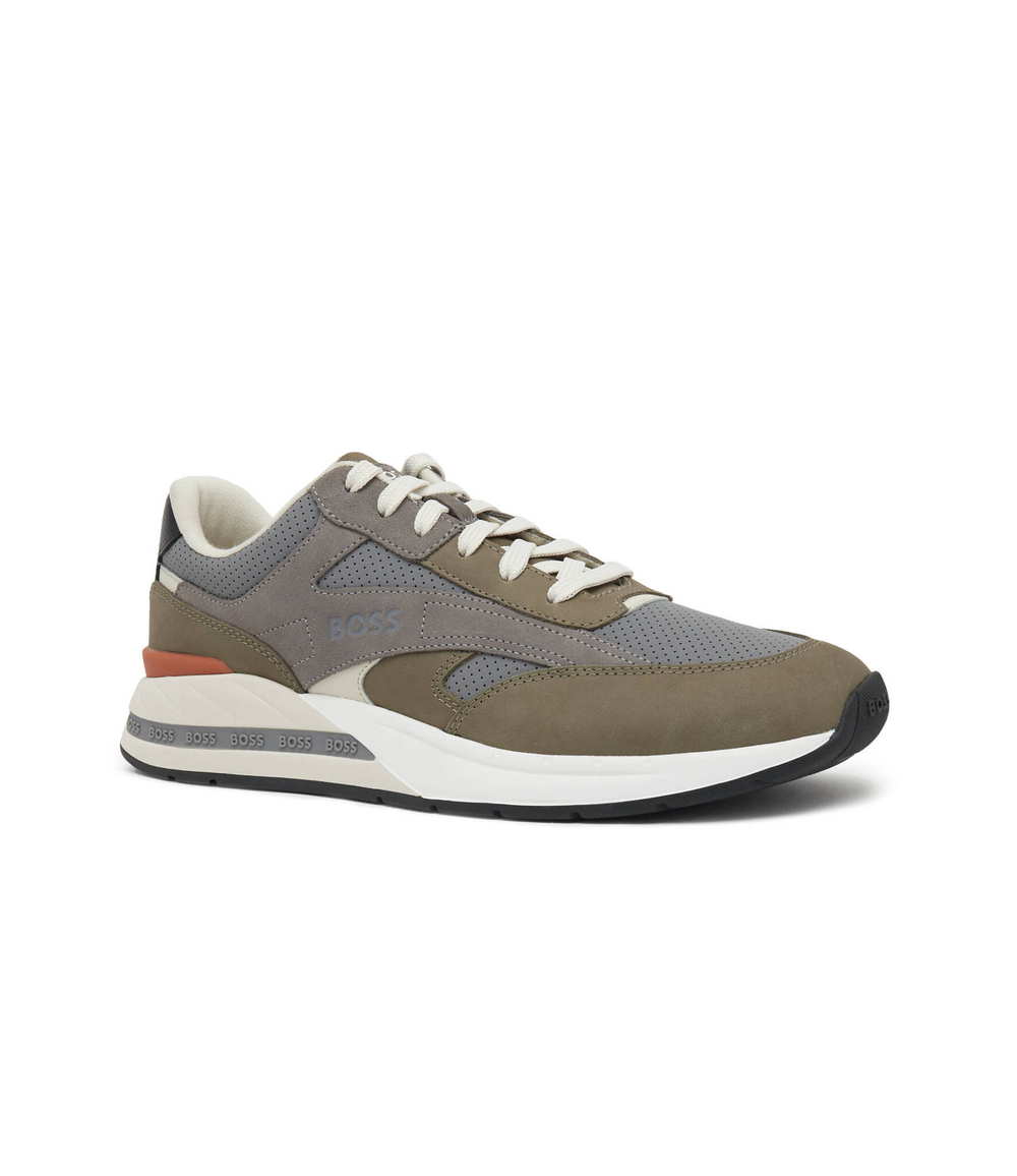 Кроссовки Kurt_Runn_nupf BOSS BLACK - хаки(50498901)