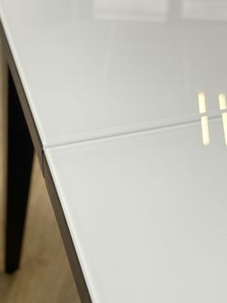 Стол KENNER 1100 М венге/стекло белое глянец