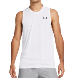 Мужская теннисная футболка Under Armour Tech Tank - белый/черный