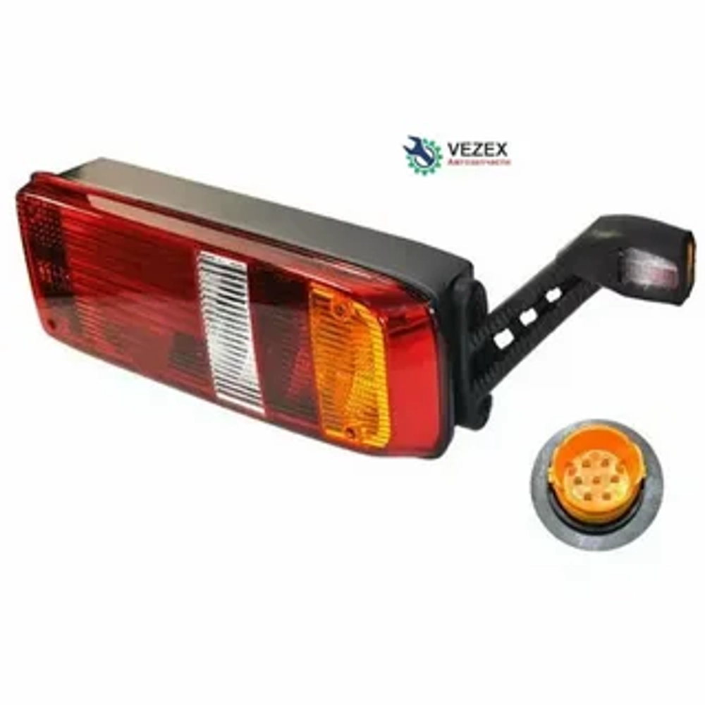 Фонарь задний UNIVERSAL, Krone 028 б/л Левый с АМР разъемом и габаритом ФГ-20-02LED