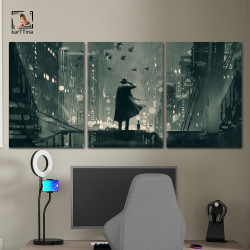 Картина karTTina "НЕОНОВЫЙ ДРАЙВ", 150 см х 70 см