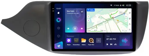 Магнитола для KIA Ceed 2 JD 2012-2018 (рамка матовая) - Teyes CC3-2K QLed Android 10, Быстрая, SIM-слот, CarPlay