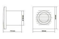 Накладной вентилятор Europlast E100 (стандарт)