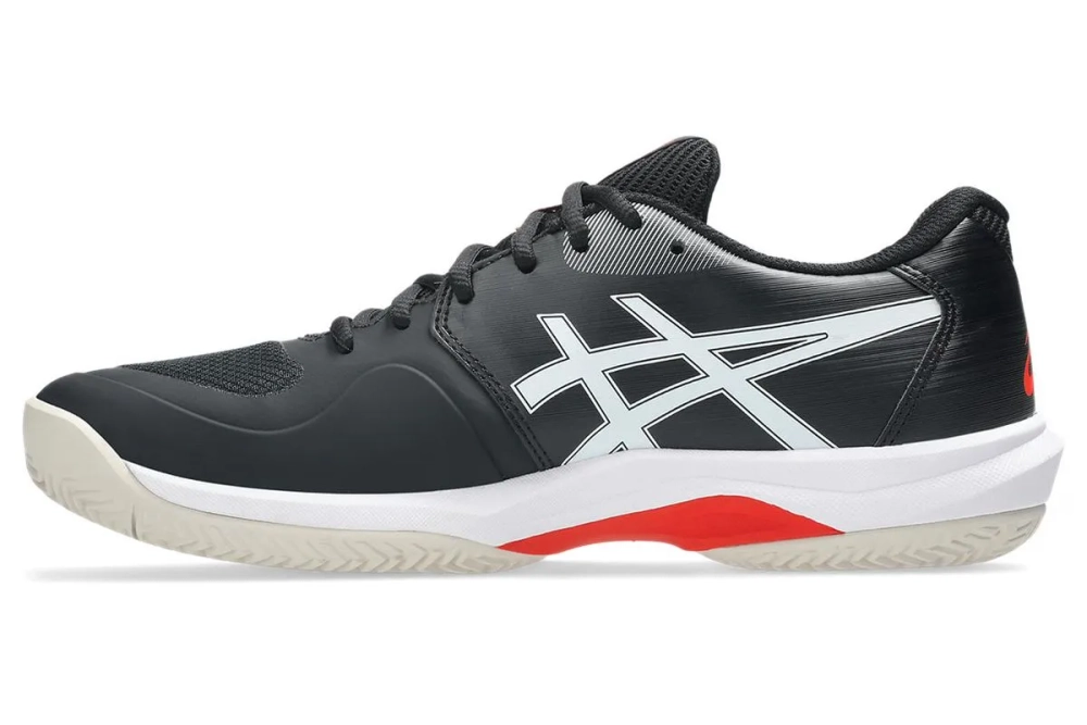 Мужские теннисные кроссовки Asics Game FF Clay/OC - black/cherry tomato