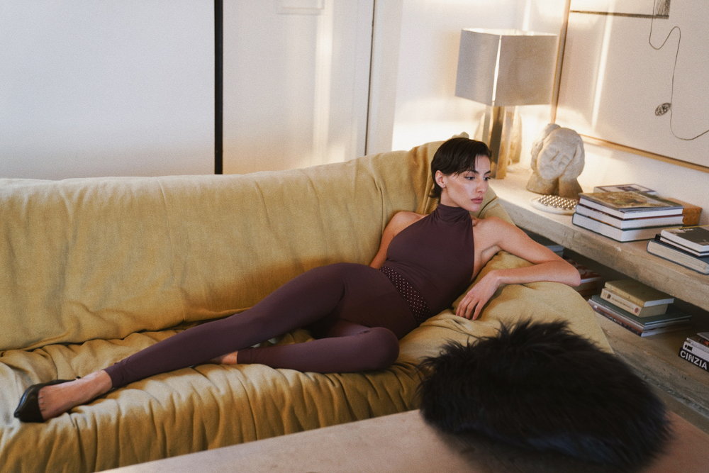 Комбинезон long jumpsuit eggplant