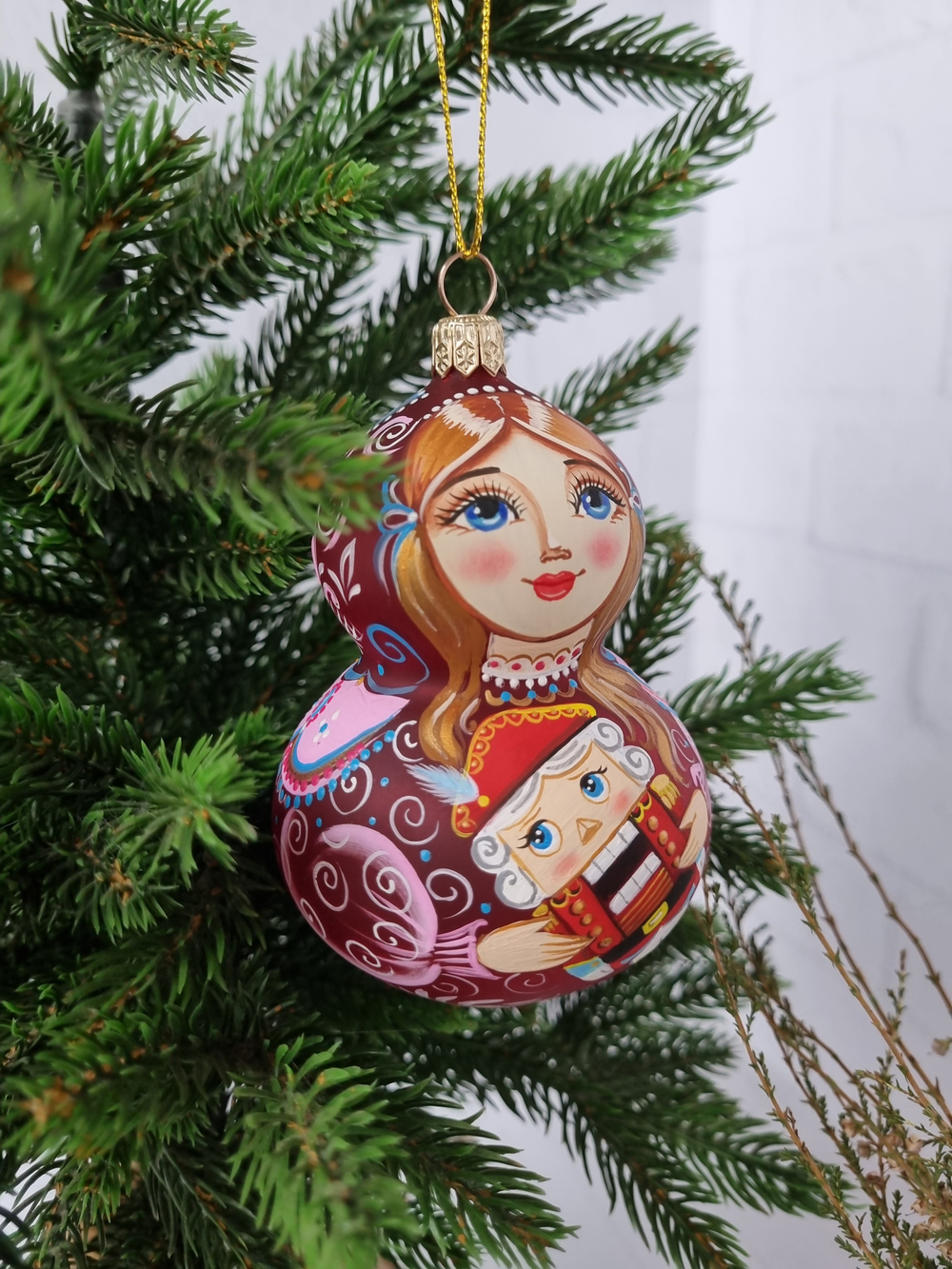 Матрёшка стеклянная Мария
