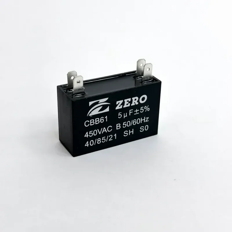 Пусковой конденсатор CBB61 5uF 5 мкФ 450V клеммы