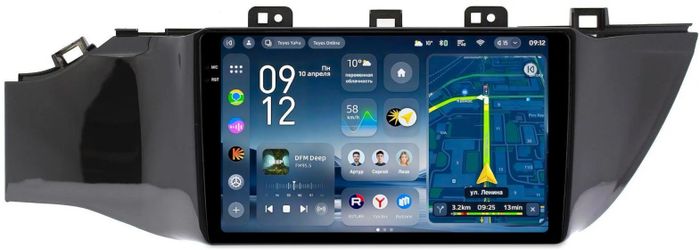 Магнитола для KIA Rio 4, Rio X-Line 2017-2020 (рамка без кнопки) - Teyes CC4-PRO монитор 9.5" 2K QLED на Android 13, Быстрейшая, Snapdragon 778G, ИИ, CarPlay, DSP, 4G SIM-слот