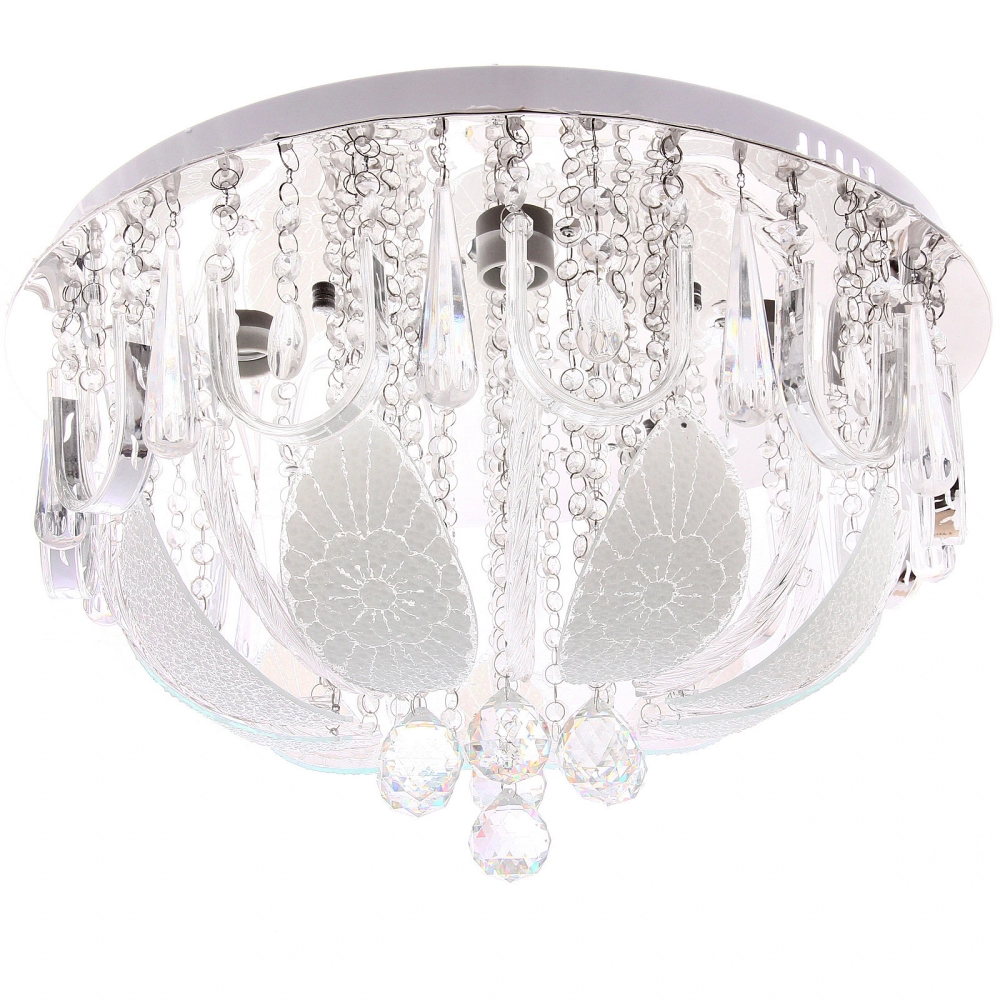 Люстра 5*40Вт Е27+LED 30*50*50см хром A8227-500