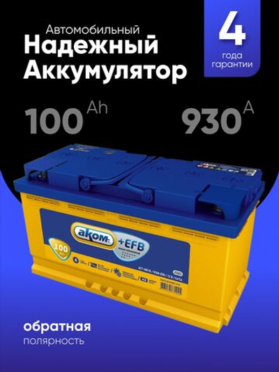 АКОМ +EFB 100Ah R+